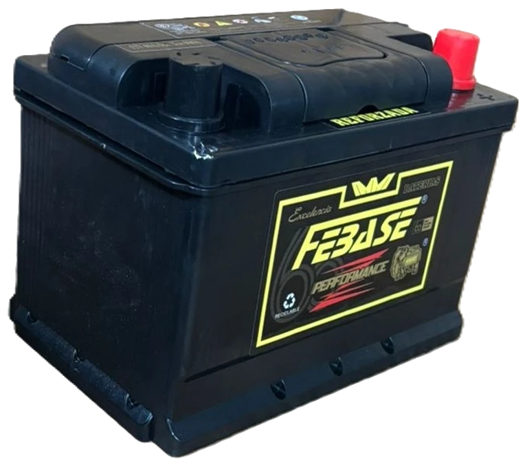 Bateria 12v 80A 13P lateral marca Febase Baterias