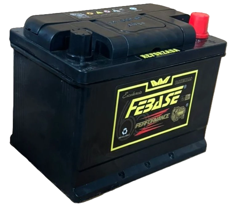 Bateria 12v 80A 15P lateral marca Febase Baterias