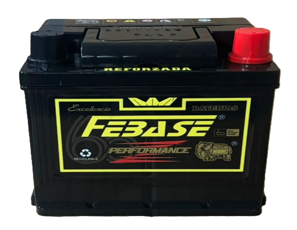 Bateria 12v 65A frontal marca Febase Baterias