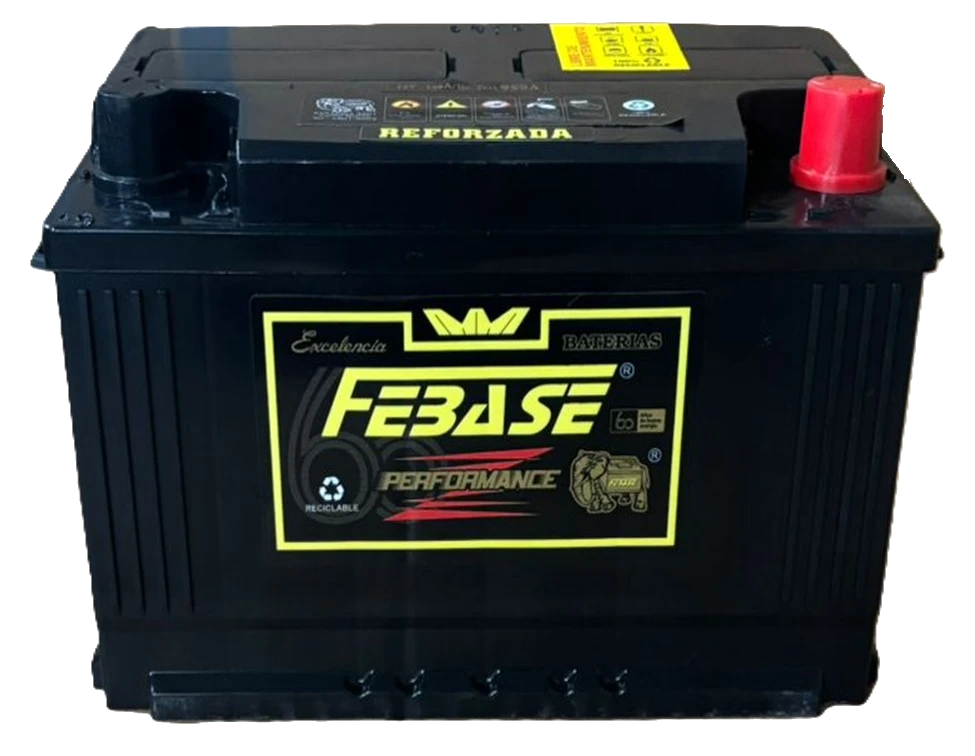 Bateria 12v 110A Cruze frontal marca Febase Baterias