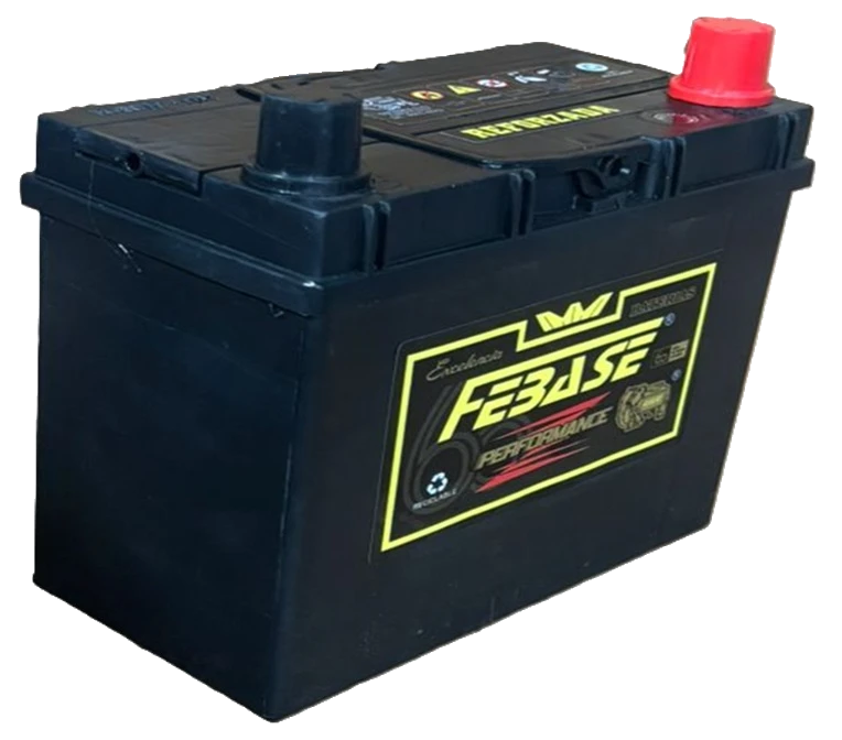 Bateria 12v 65A Honda Civic lateral marca Febase Baterias